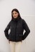 Куртка женская черная стеганная 60 см.
