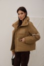 Куртка женская стеганная кэмел 60 см. Куртка женская стеганная кэмел 60 см.