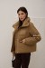 Куртка женская стеганная кэмел 60 см.