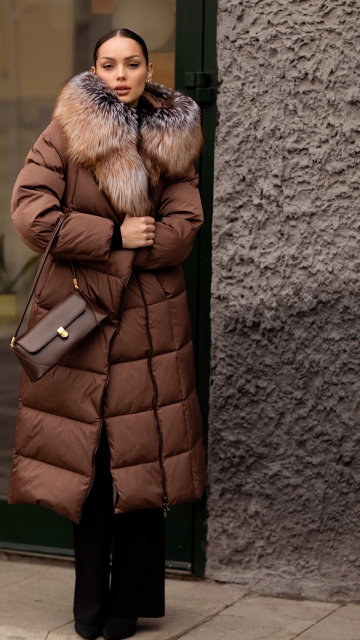 Длинные пуховики